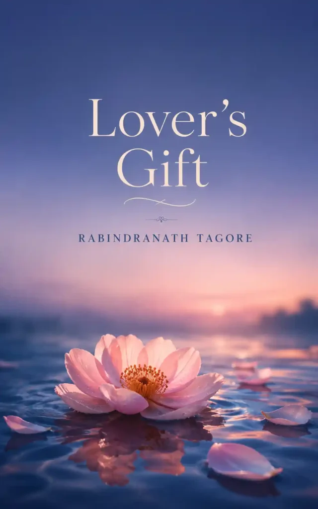 Book cover for Lover's Gift by Rabindranath Tagore, featuring a classic design for the renowned poetry collection.