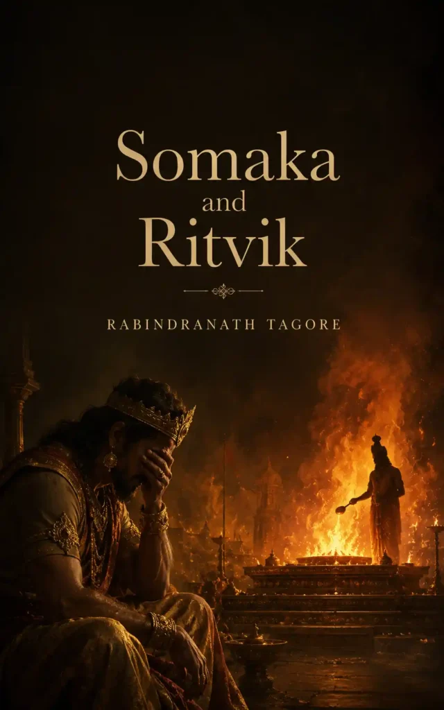 Book cover for Somaka and Ritvik by Rabindranath Tagore, featuring a classic design for the renowned Bengali work.