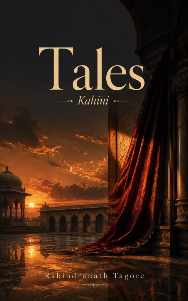 Book cover for Tales by Rabindranath Tagore, featuring a classic design for the renowned collection of short stories.