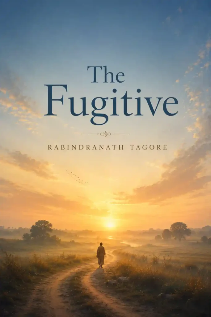 Book cover for The Fugitive by Rabindranath Tagore, featuring a classic design for the renowned poetry collection.