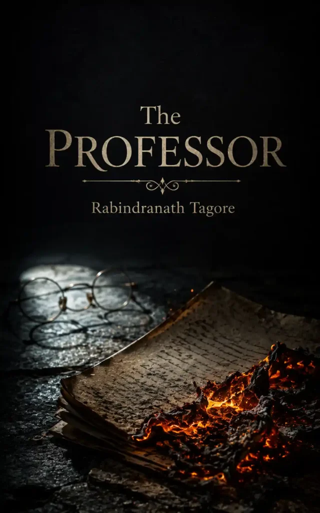Book cover for The Professor by Rabindranath Tagore, featuring a classic design for the renowned Bengali story.