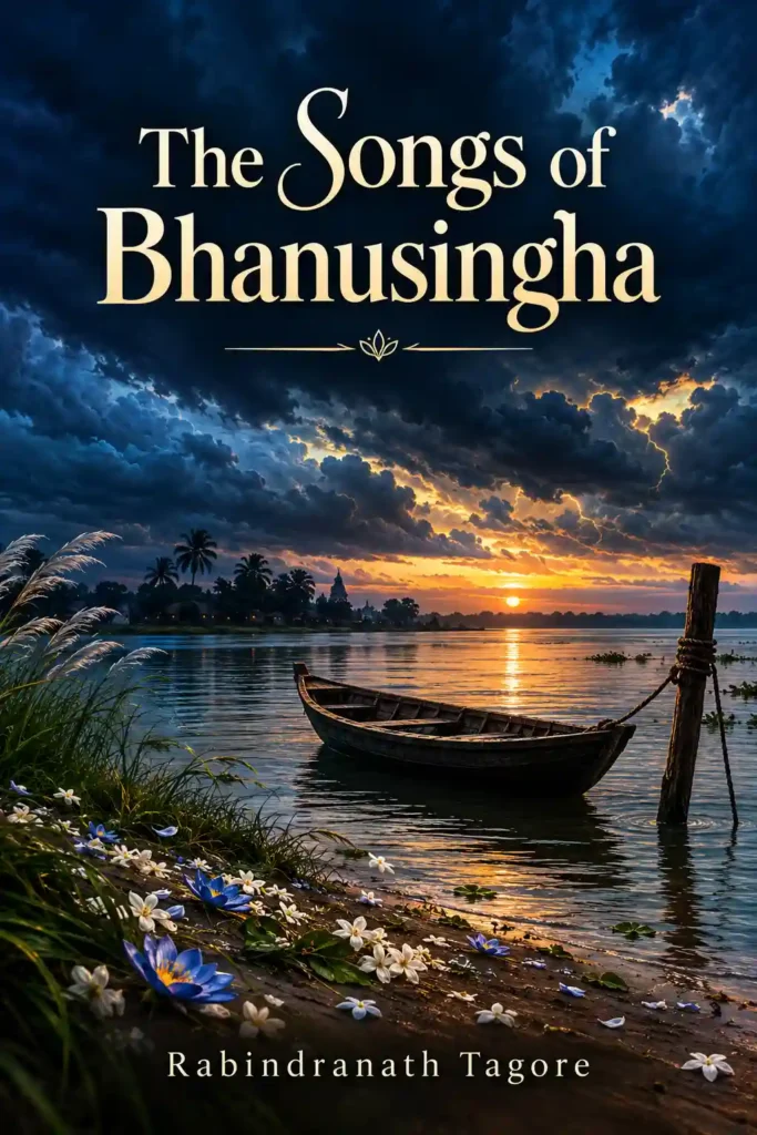 Book cover for The Songs of Bhanusingha by Rabindranath Tagore, featuring a classic design for the renowned Bengali poetry collection.