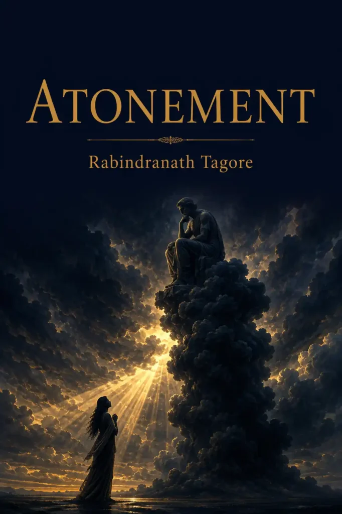 Book cover for Atonement by Rabindranath Tagore, featuring a classic design for the renowned Bengali work.