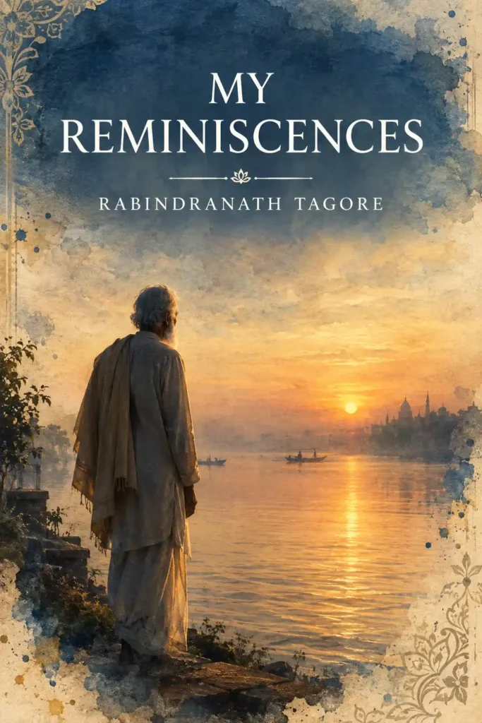 Book cover for My Reminiscences by Rabindranath Tagore, featuring a classic design for the renowned autobiography.